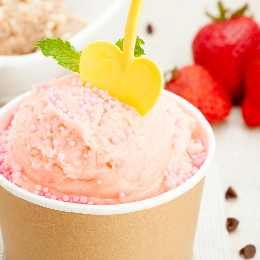 Spoons, Dessert, Love Shovel, Heavyweight Plastic, Baby Yellow, 3.5 Inch, 3.5 Linear Inch,1 - 500 COUNT