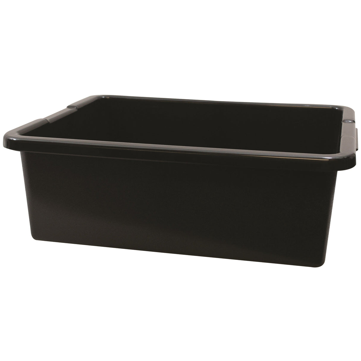 Box, Bus, Heavy-Duty, Black, Polyethylene, 21 x 17 x 7 Inch,6 - 1 EACH