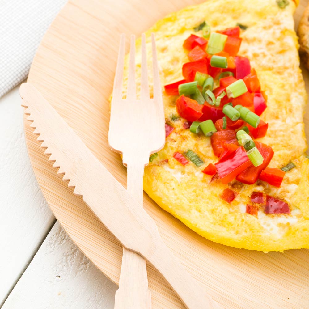 Knives, Baroque, Birch Wood, Natural, 7.85 Linear Inch,1 - 500 COUNT