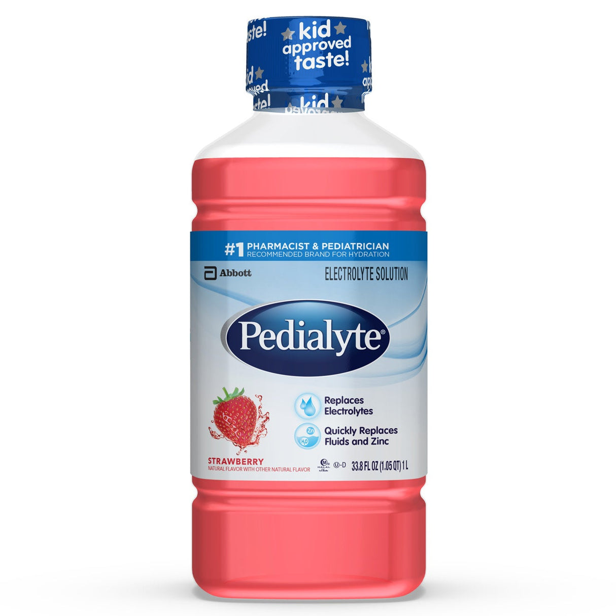 Supplement, Drink, Electrolyte, Strawberry, Shelf-Stable,8 - 33.8 FLUID