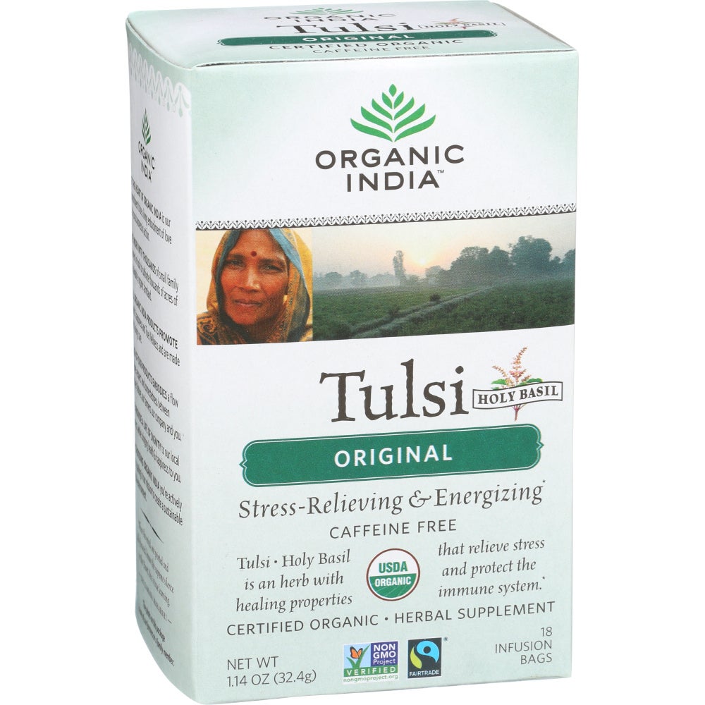 Tea, Original, Tulsi, Caffeine-Free, Infusion Bags,6 - 18 COUNT