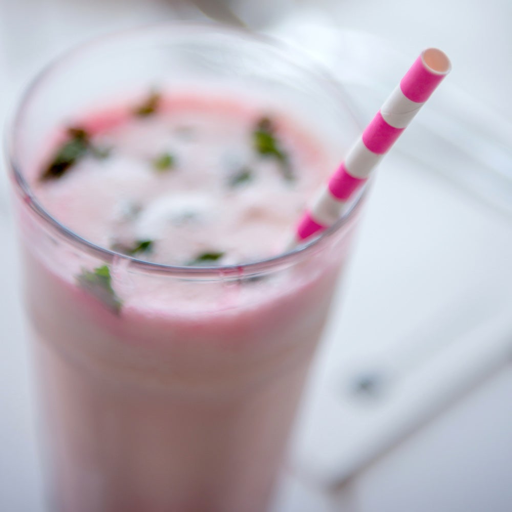 Straws, 7.75 Inch, Paper, Pink Rings, 7.75 Linear Inch,1 - 100 COUNT