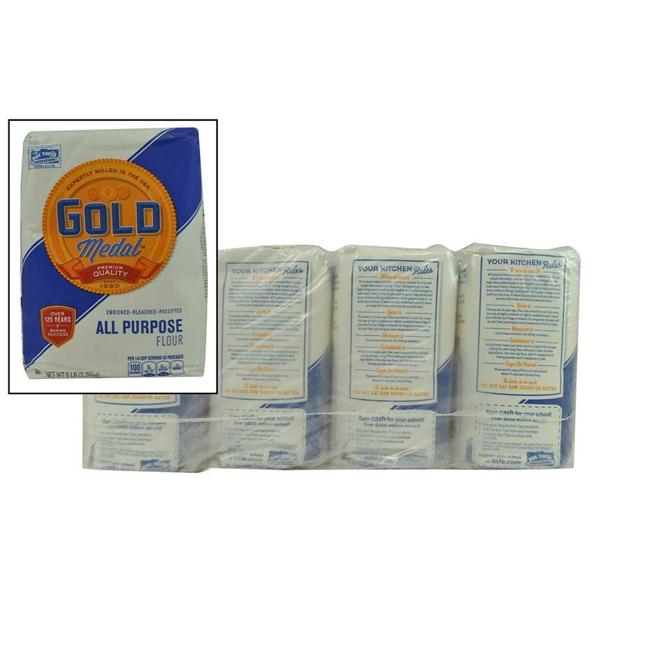 Flour, All Purpose, Bleached, Pre-Sifted, Enriched Malted,8 - 5 POUND