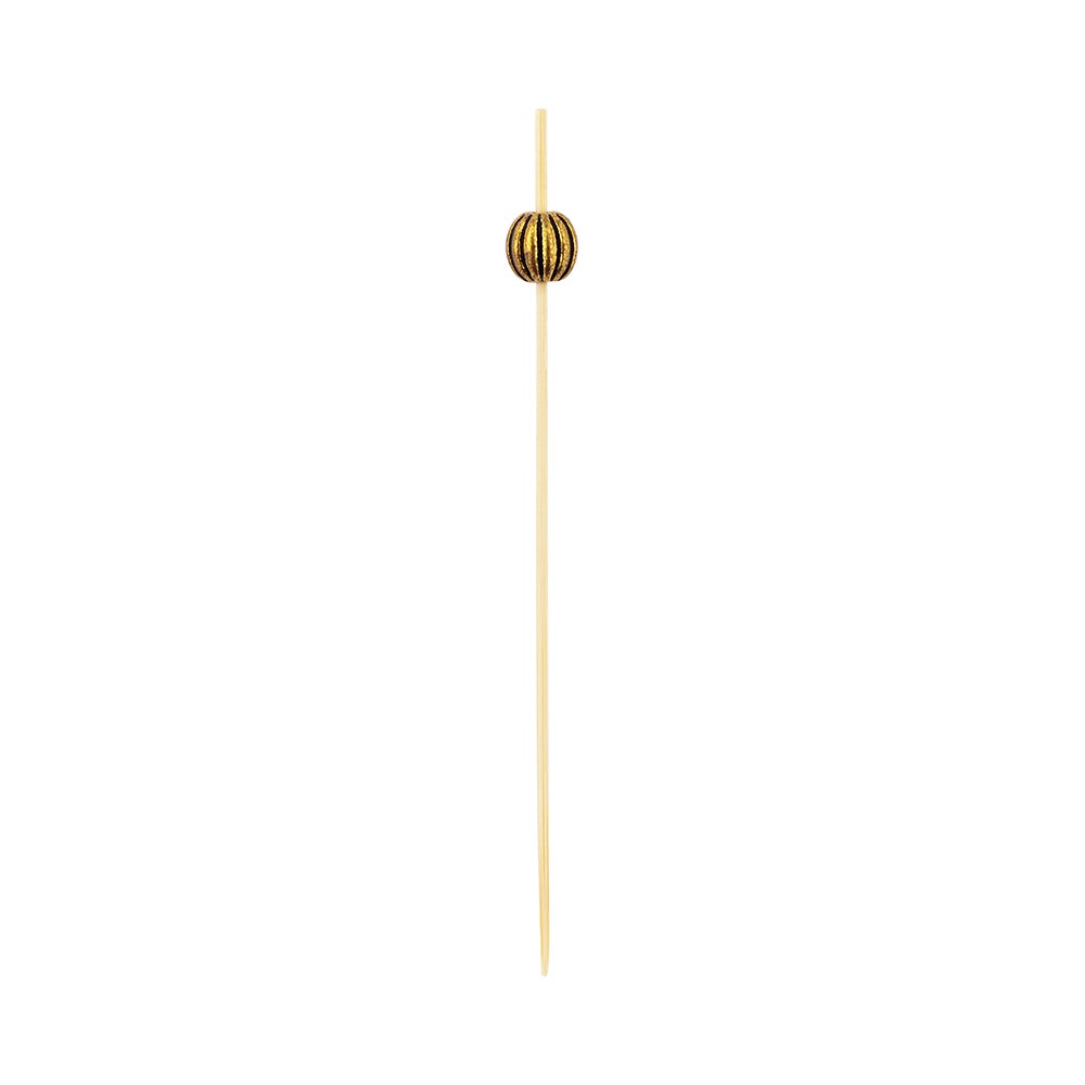 Picks, 4 Inch, Gold Metal Beaded, 4 Linear Inch,1 - 1000 COUNT