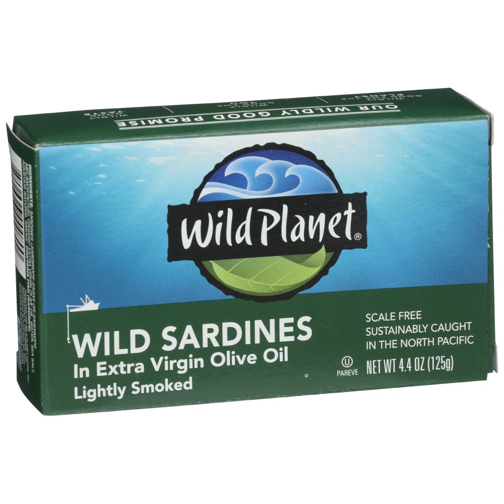 Sardines, Wild, in Extra Virgin Olive Oil,12 - 4.4 OUNCE