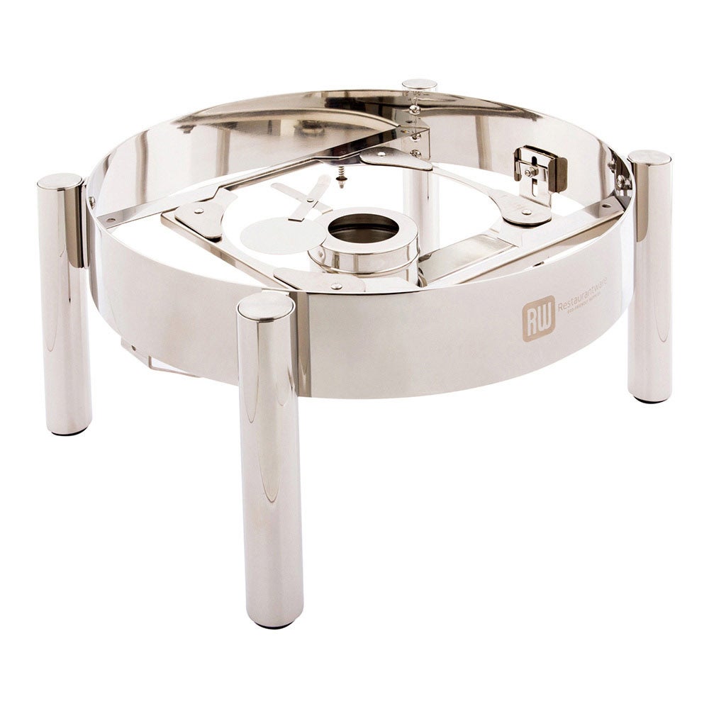 Stand, Chafer, 17.5 x 17.5 x 9 Inch, Straight Leg, Stainless Steel, for 6 Quart Round Induction Ready Chafer,1 - 1 EACH