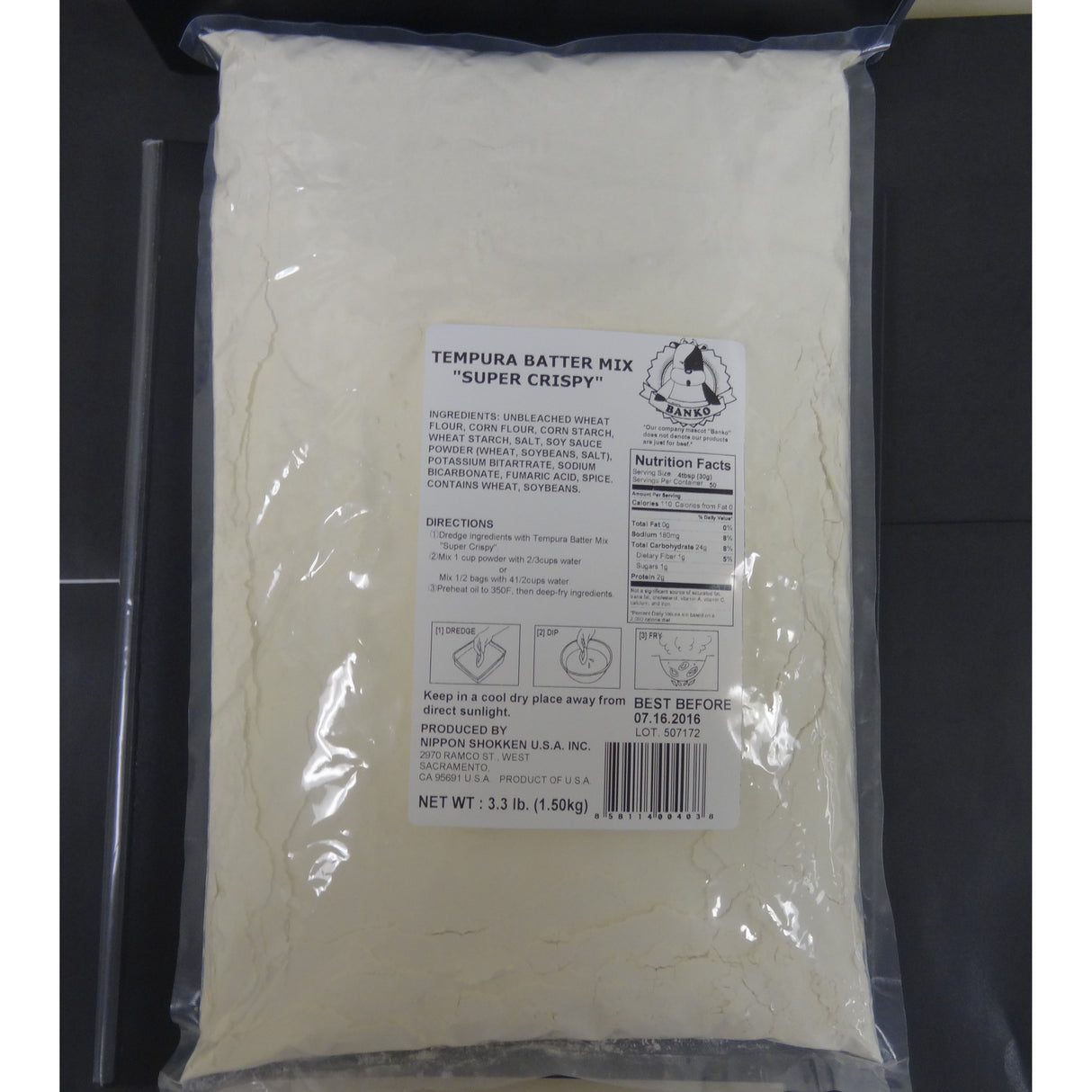 Mix, Tempura Batter, Super Crispy, Shelf Stable,6 - 3.3 POUND