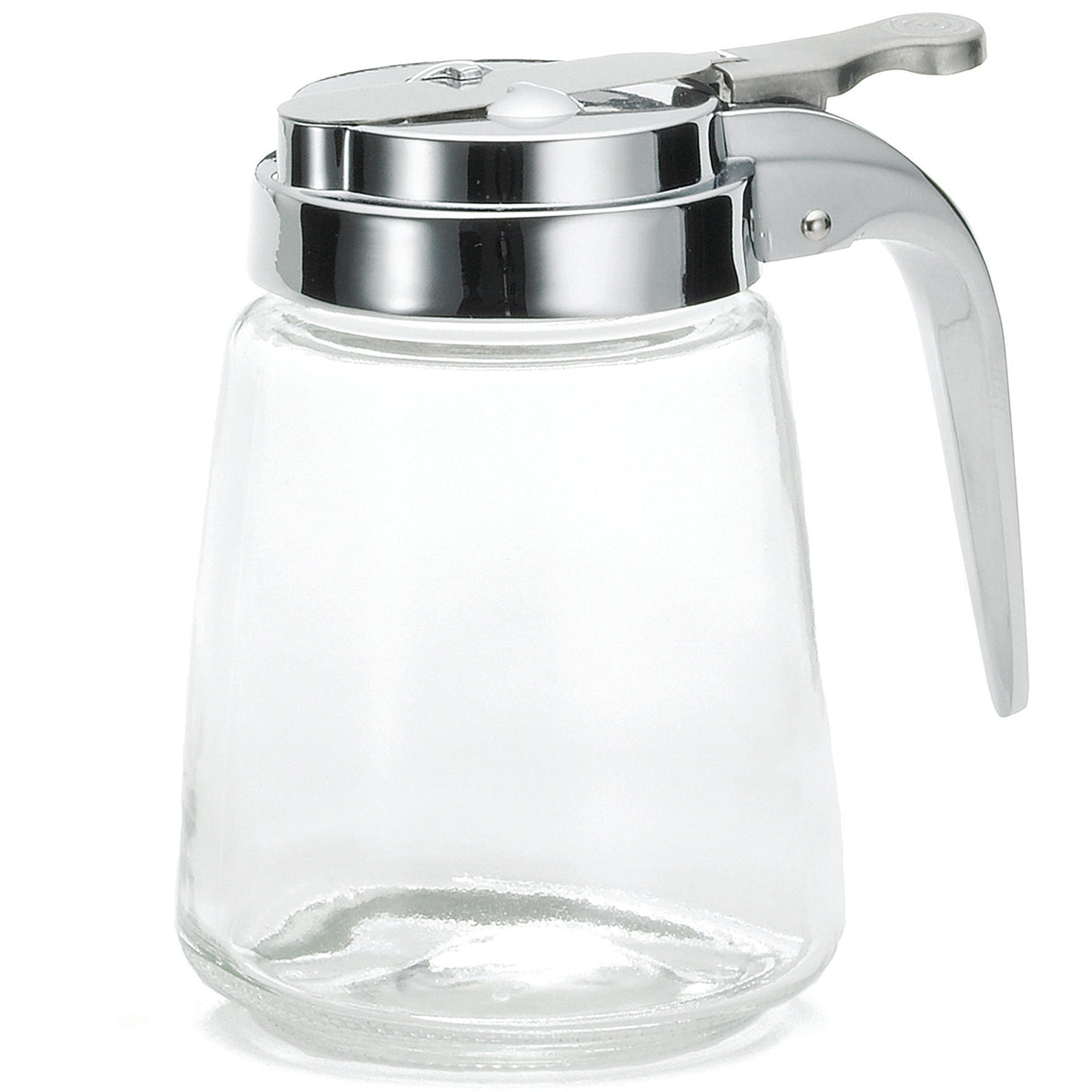 Servers, Syrup, 8 Ounce, Modern, Glass with Chrome Plated Metal Tops, 8 Ounce,12 - 1 EACH