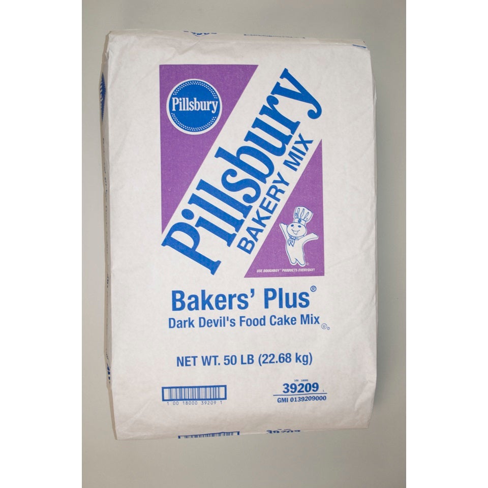 Mix, Cake, Bakers' Plus, Dark Devil's Food,1 - 50 POUND
