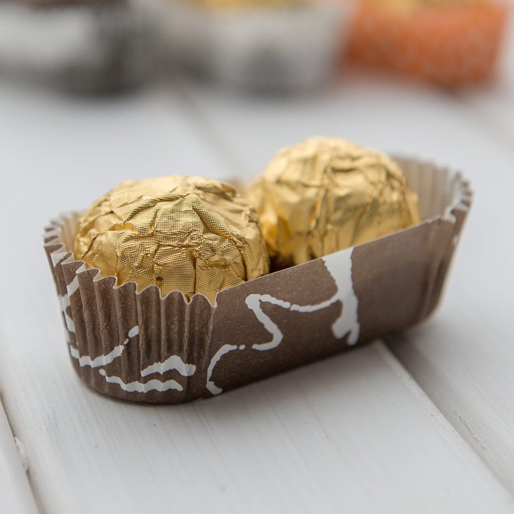 Cups, Baking, 1.4 Ounce, Paper, Chocolate Wisp, Ridged, Elliptical, 1.4 Ounce,1 - 200 COUNT