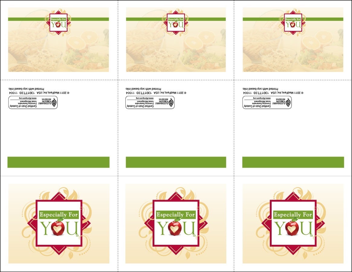 Tray Tents, 3-Up, 8.5 x 11 Inch, Paper,250 - 1 EACH