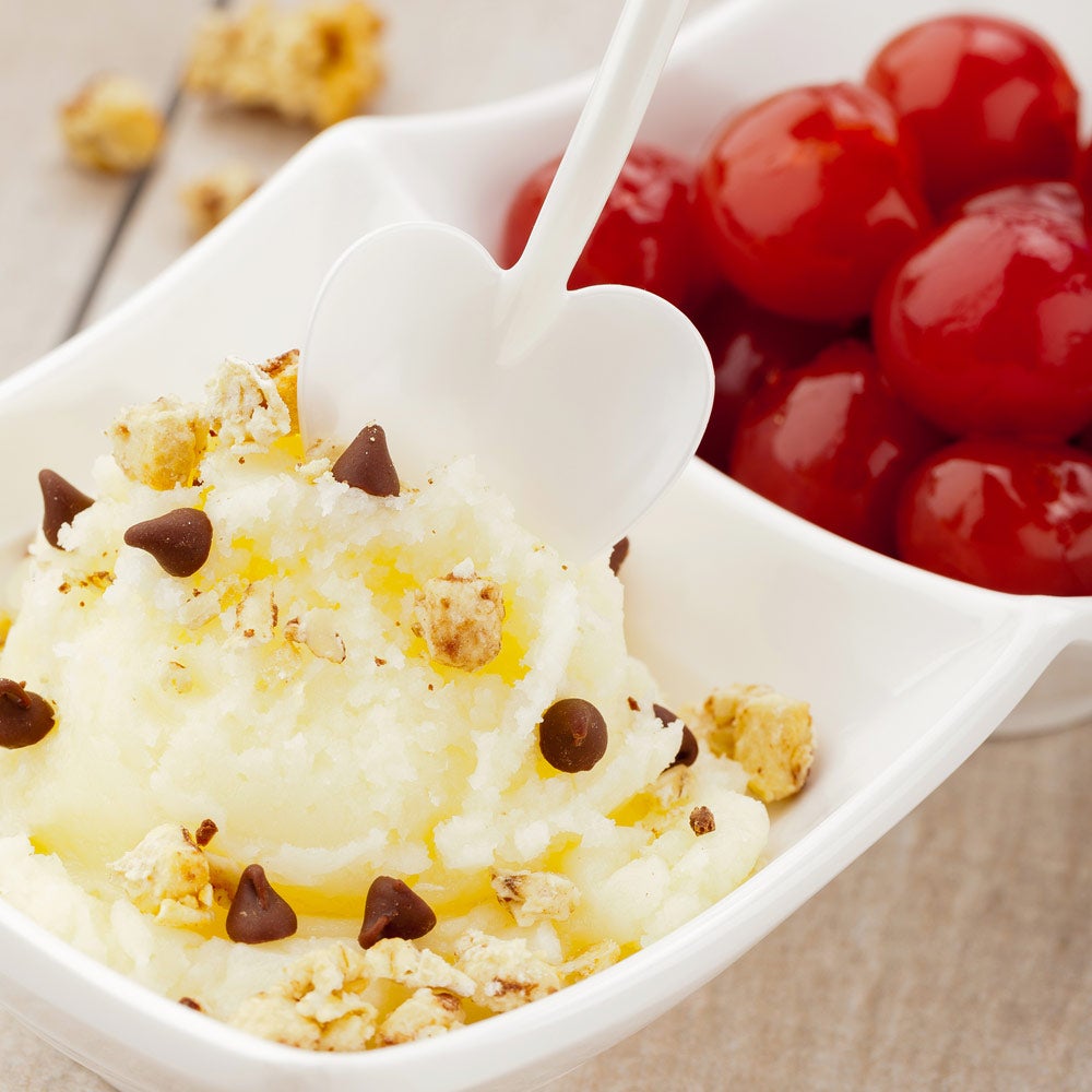 Spoons, Dessert, Love Shovel, Heavyweight Plastic, Pearl White, 3.5 Inch, 3.5 Linear Inch,1 - 500 COUNT