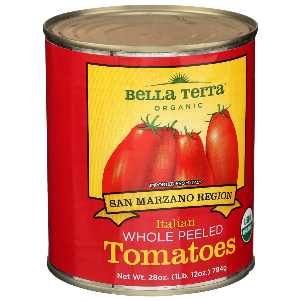 Tomatoes, Italian, San Marzano Region, Whole Peeled,12 - 28 OUNCE