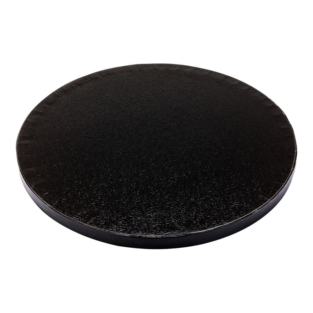 Cake Drum Board, Pastry Tek 8 x 8 x 0.5 Inch, Cardboard, Black, Round,1 - 1 EACH