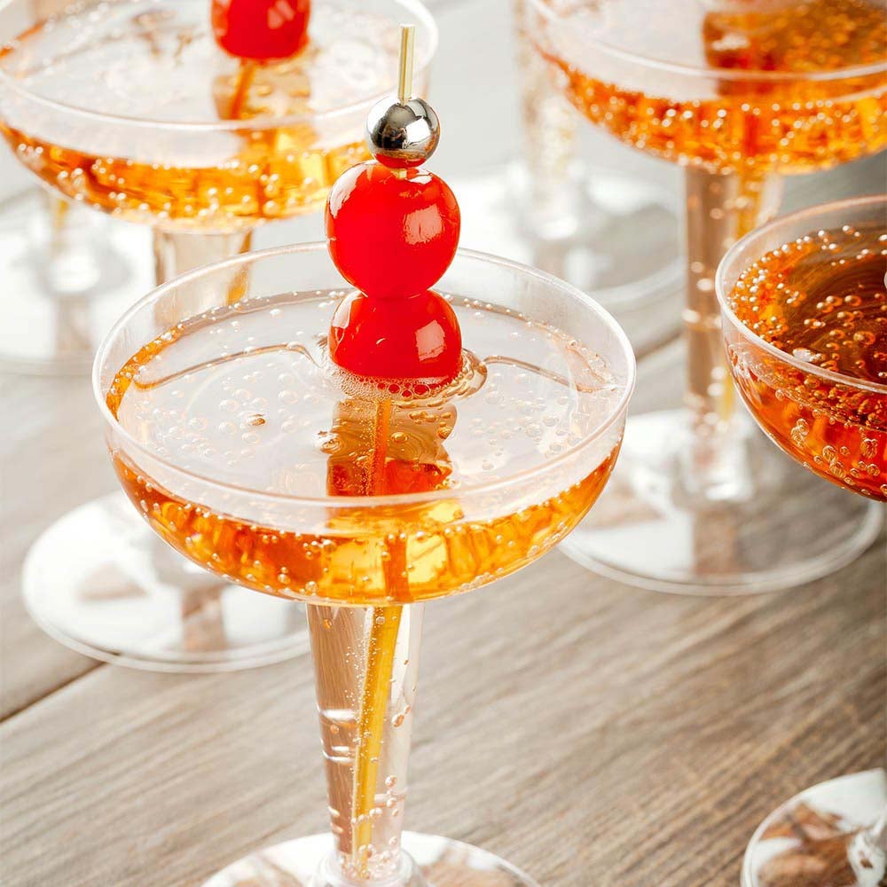 Cups, Champagne Coupelle, 4.5 Ounce, Plastic, Clear, 4.5 Ounce,1 - 100 COUNT