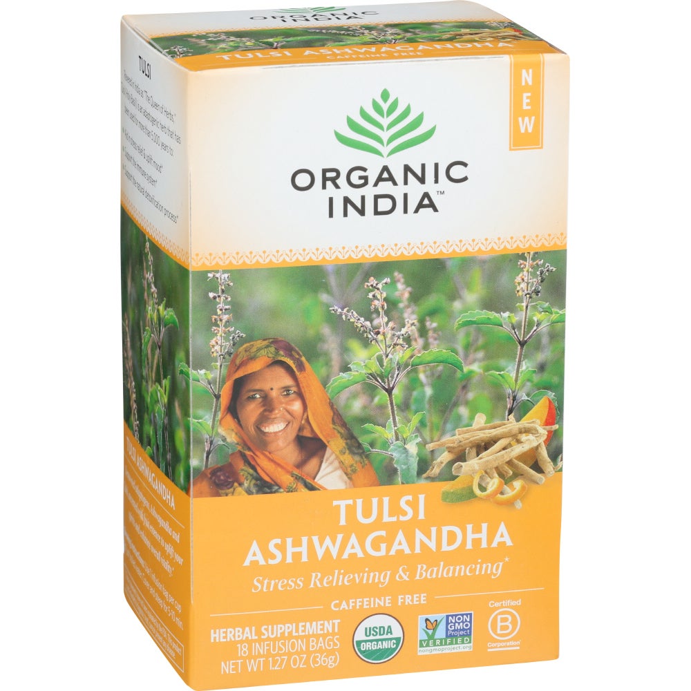 Tea Bags, Tulsi, Ashwagandha,6 - 18 COUNT
