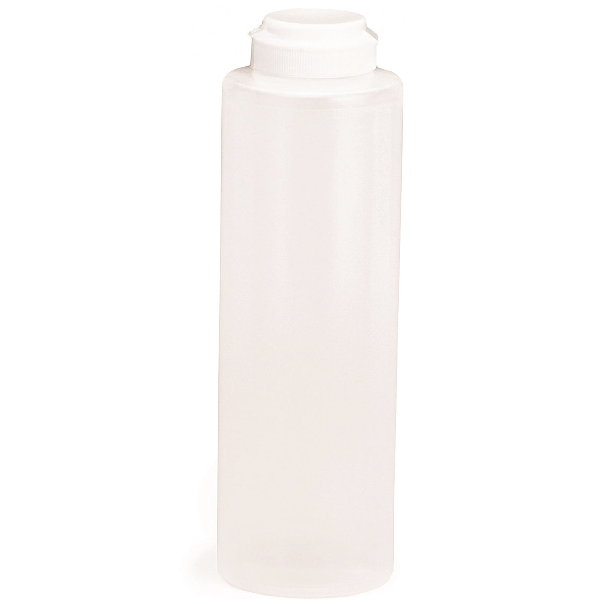 Bottles, Squeeze, 12 Ounce, Natural, Polyethylene, Hinged Top,12 - 1 EACH