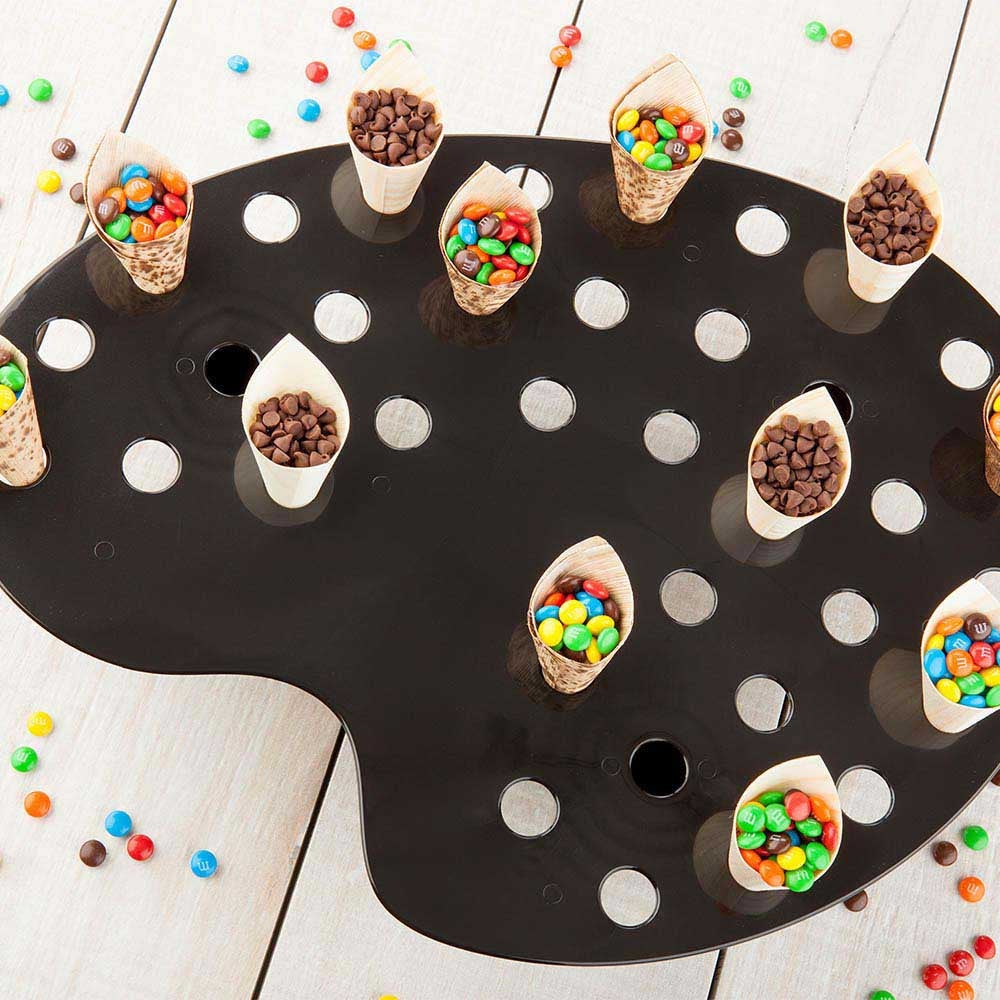 Stands, Palette Display, 35-Slot, Black, Plastic, for Mini Cones,1 - 4 COUNT