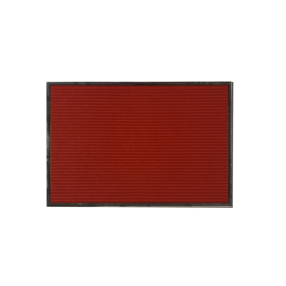 Floor Mat, Carpet, Comfy Feet, Dark Red, 36 x 24 Inch, Ribbed, Polypropylene,1 - 1 EACH