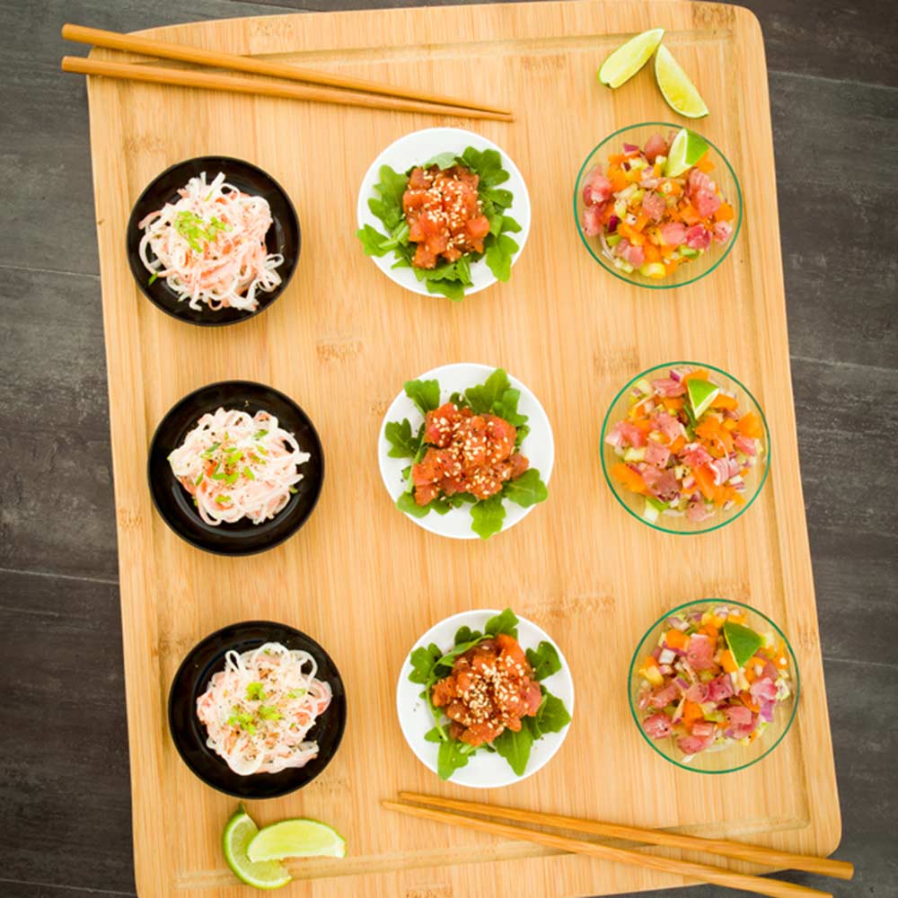 Board, Serving, 17.5 x 13.75 Inch, Oblong, Bamboo, Natural,1 - 1 EACH