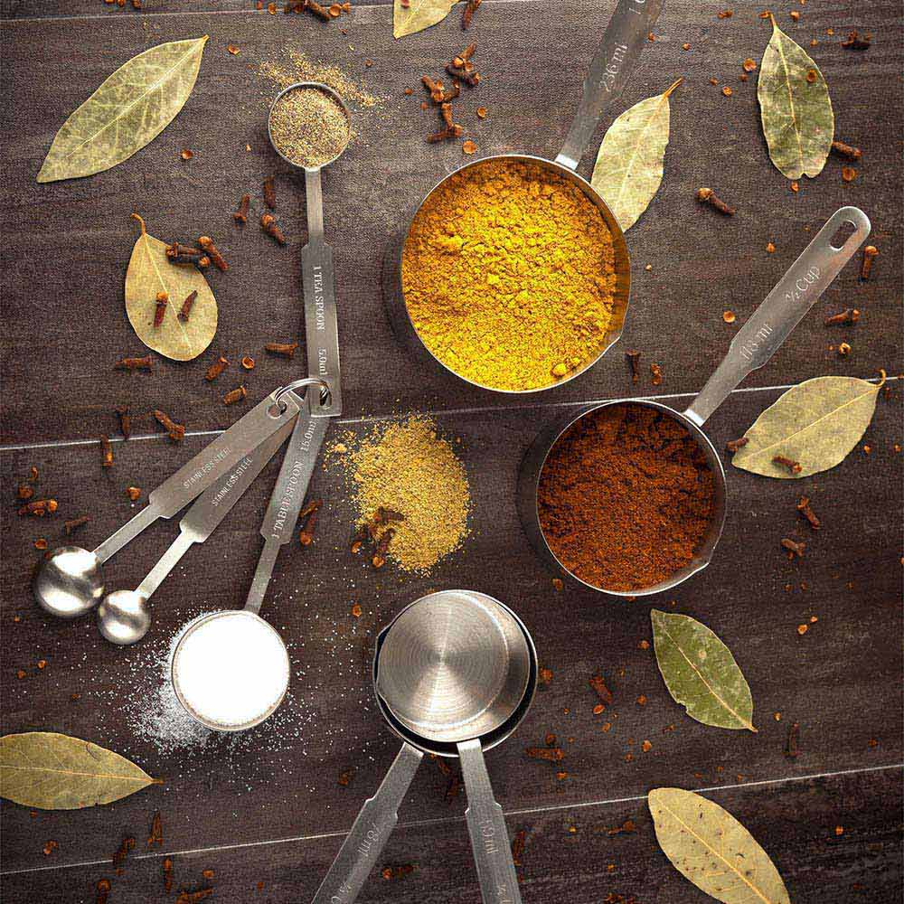 Cup Set, Measuring, Heavy Duty, Stainless Steeel,1 - 4 PIECE