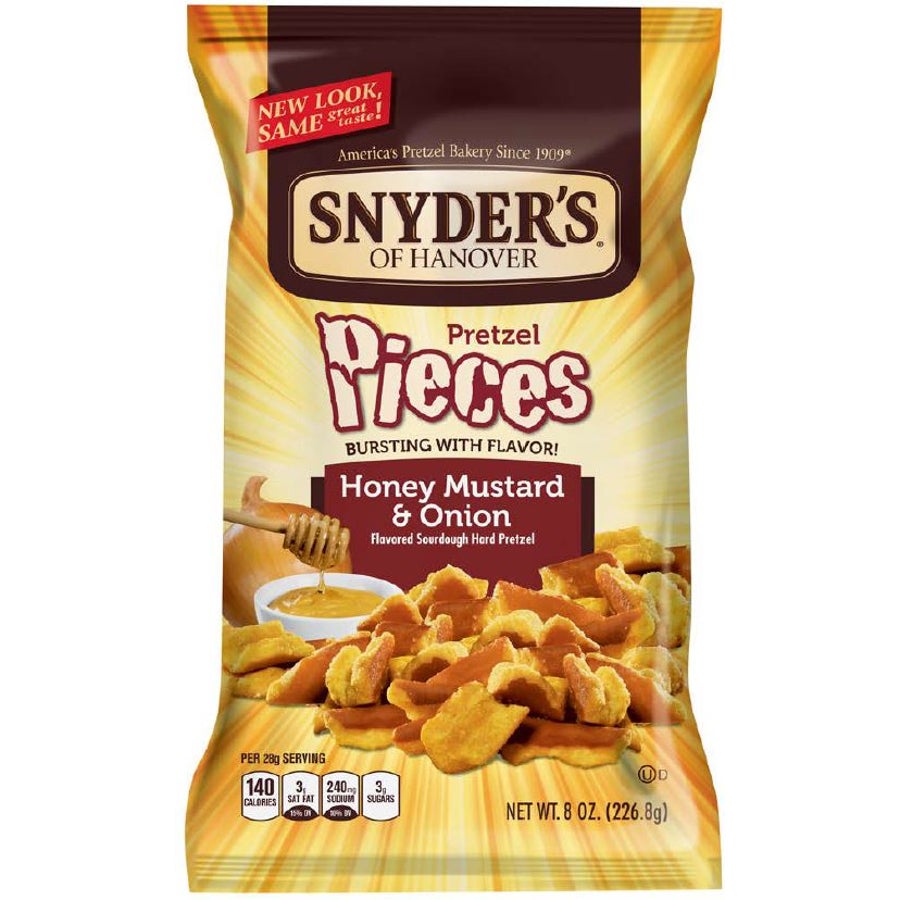 Pretzel, Honey Mustard & Onion, Pieces,6 - 8 OUNCE