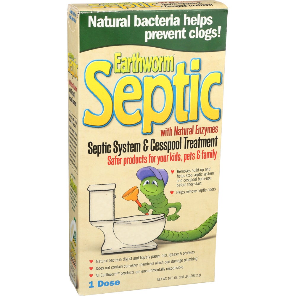Treatment, Septic System & Cesspool, Powdered, with Natural Enzymes, Fragrance-Free, Dye-Free,6 - 10.3 OUNCE
