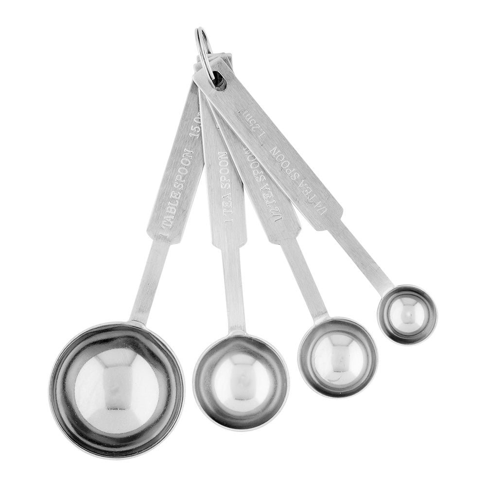 Spoon Set, Measuring, Stainless Steel,1 - 4 PIECE