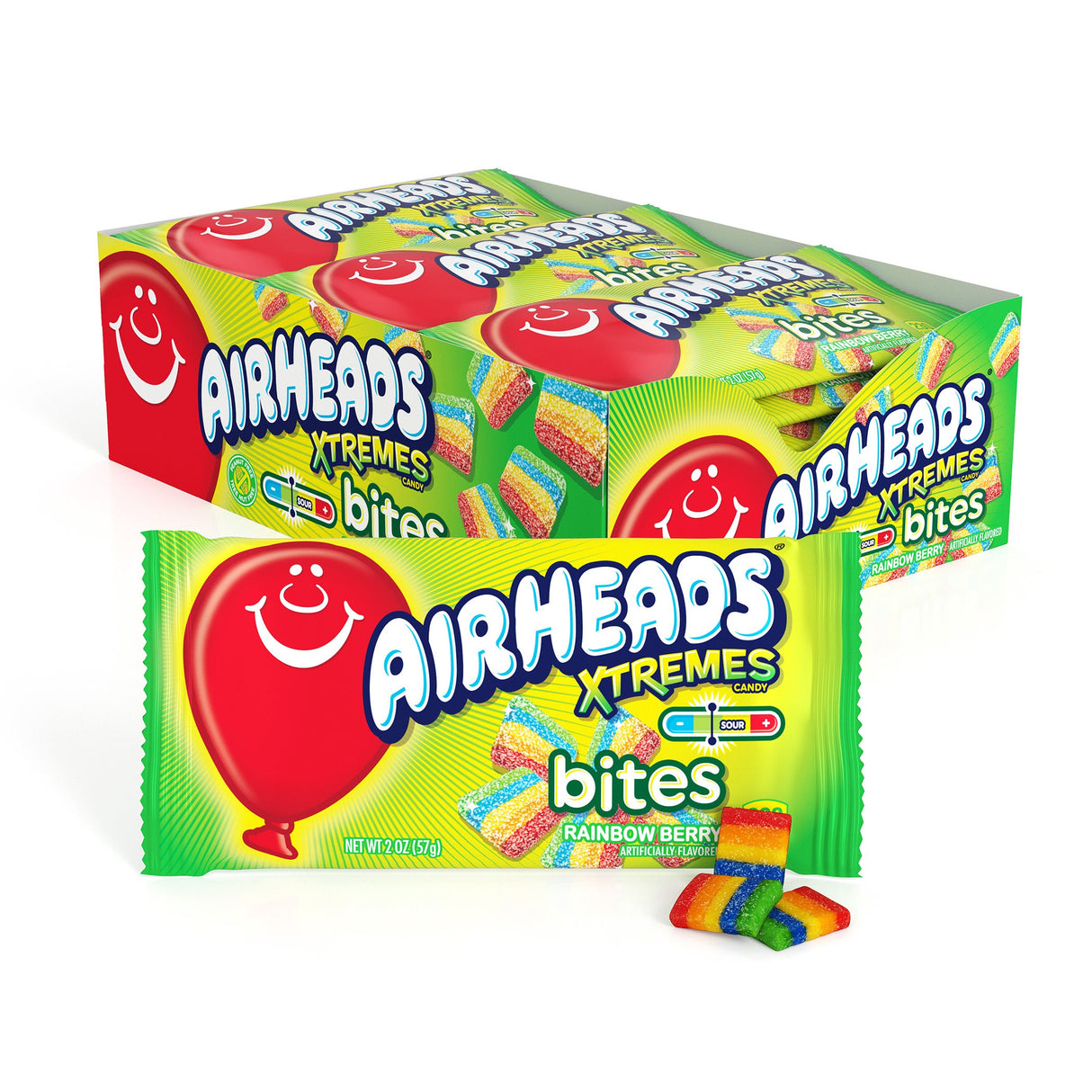 Candy, Bites, Xtemes, Rainbow Berry, 2 Ounce,8 - 18 COUNT
