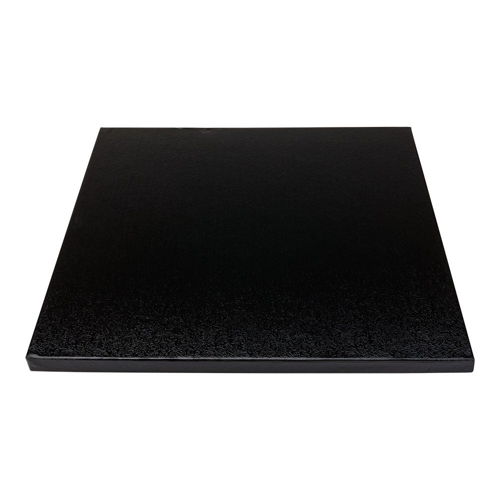 Cake Drum Board, Pastry Tek 10 x 10 x 0.5 Inch, Cardboard, Black, Square,1 - 1 EACH