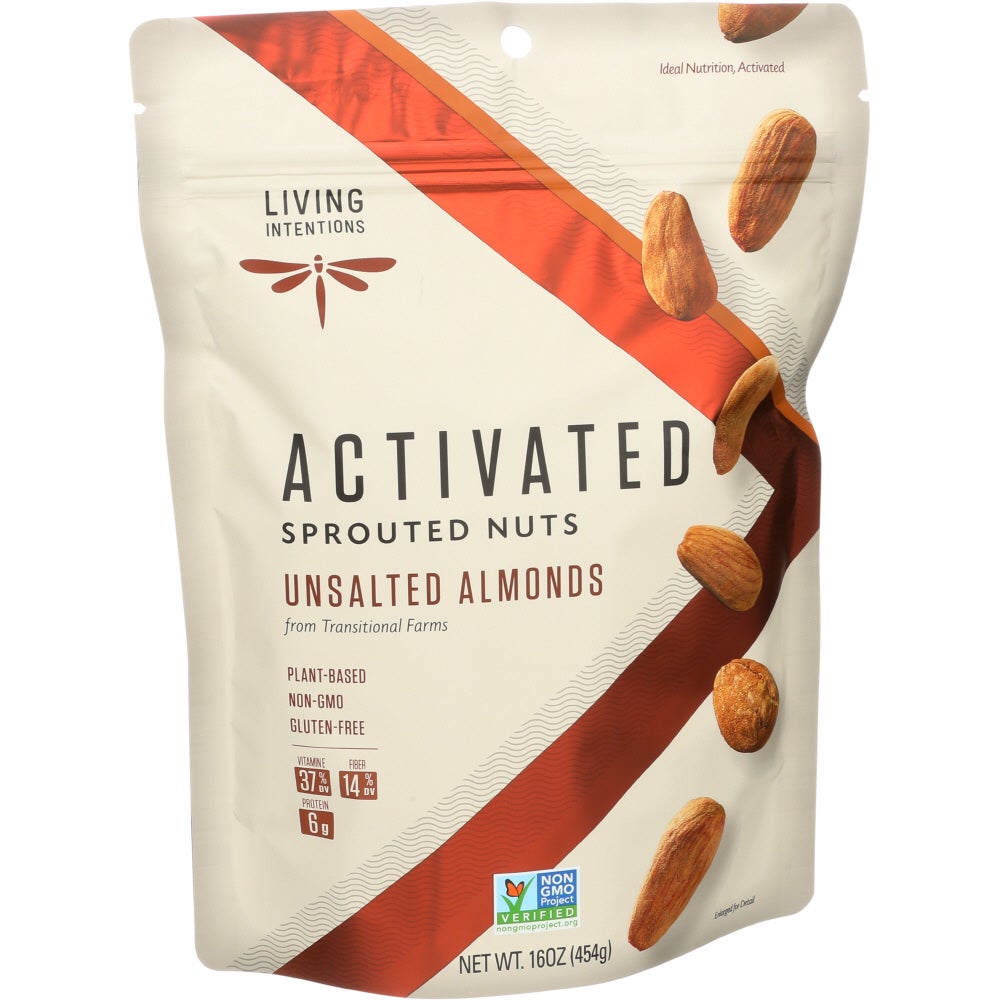Almonds, Unsalted, Activated Sprouted Nuts,4 - 16 OUNCE