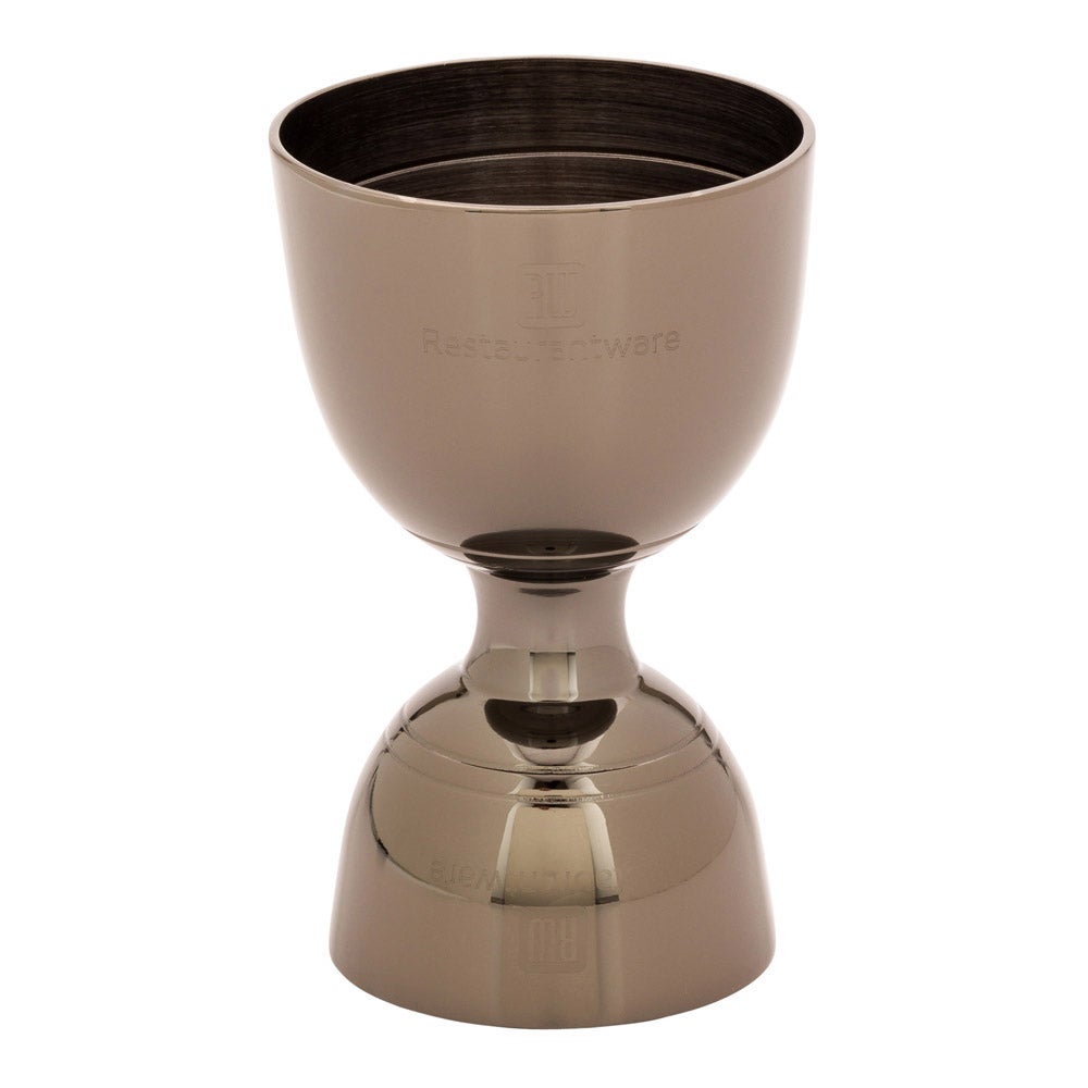 Jigger, Double, 1 & 2 Ounce, Black Plated, 2 Ounce,1 - 1 EACH