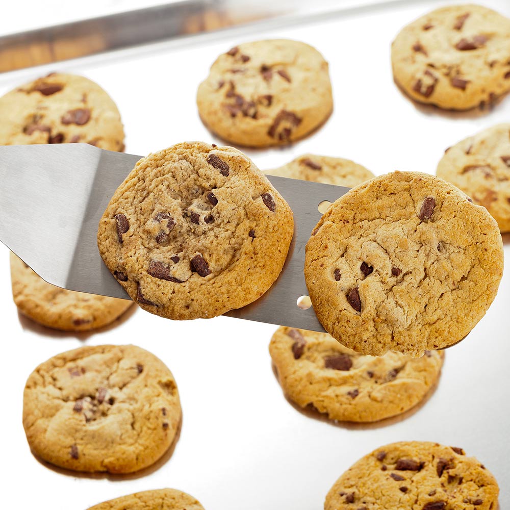 Turner, Perforated, 10 Inch, Stainless Steel, with Black Plastic Handle, 10 Linear Inch,1 - 1 EACH