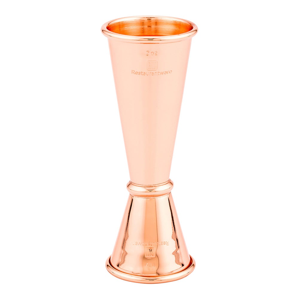 Jigger, Double, 1 & 2 Ounce, Copper Plated, 2 Ounce,1 - 1 EACH