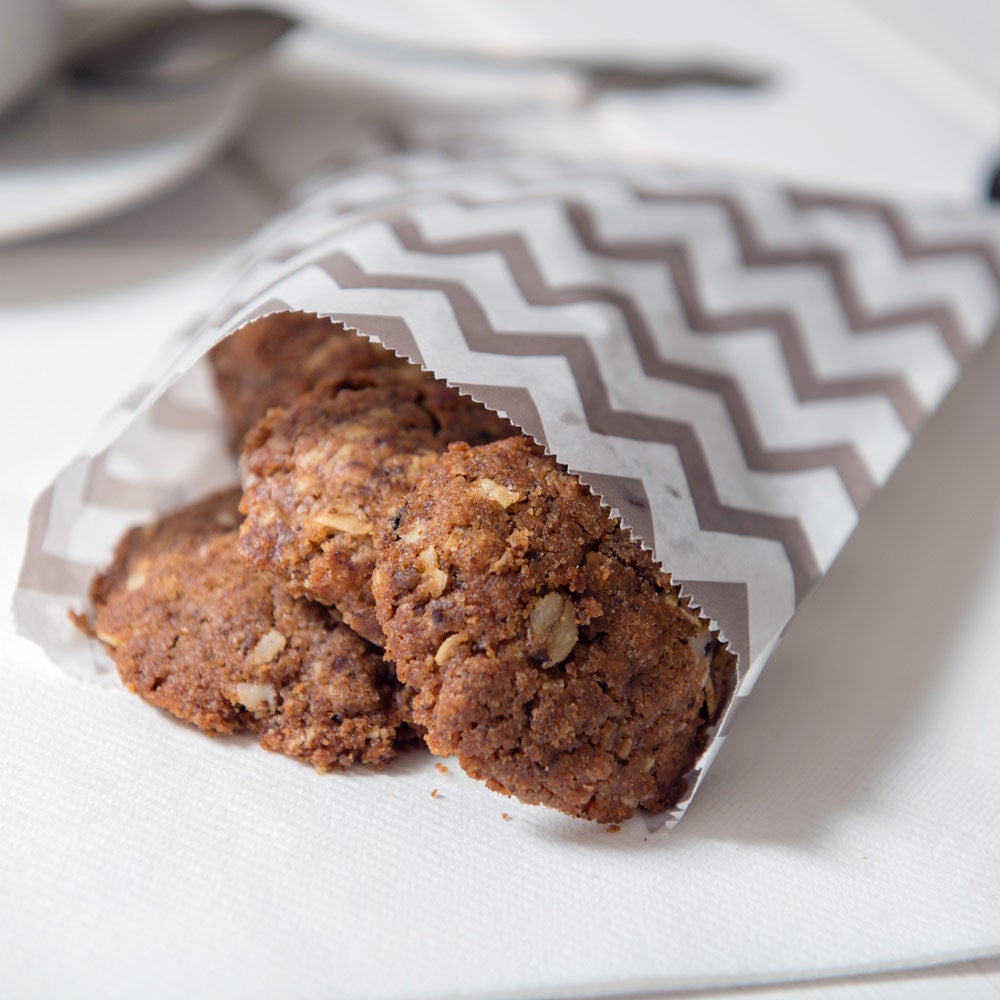 Bags, Food, Paper, Grey Zig Zags,1 - 100 COUNT