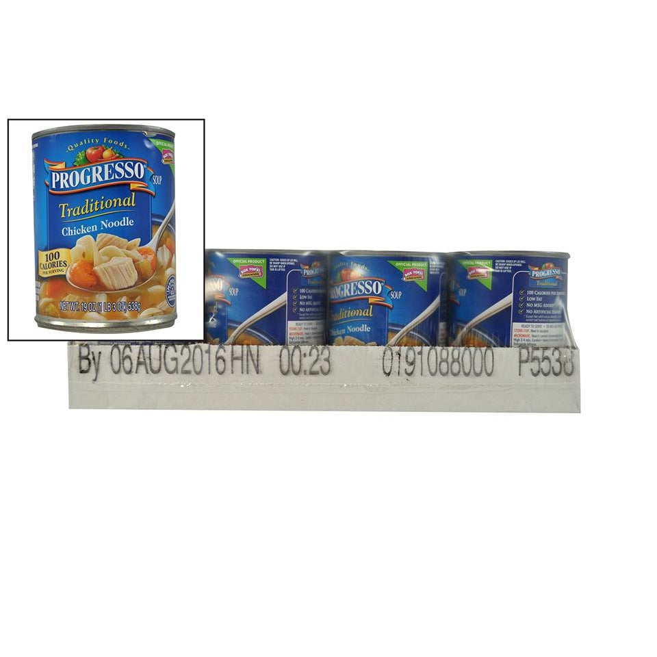 Soup, Chicken Noodle, Ready to Serve, Canned,12 - 19 OUNCE