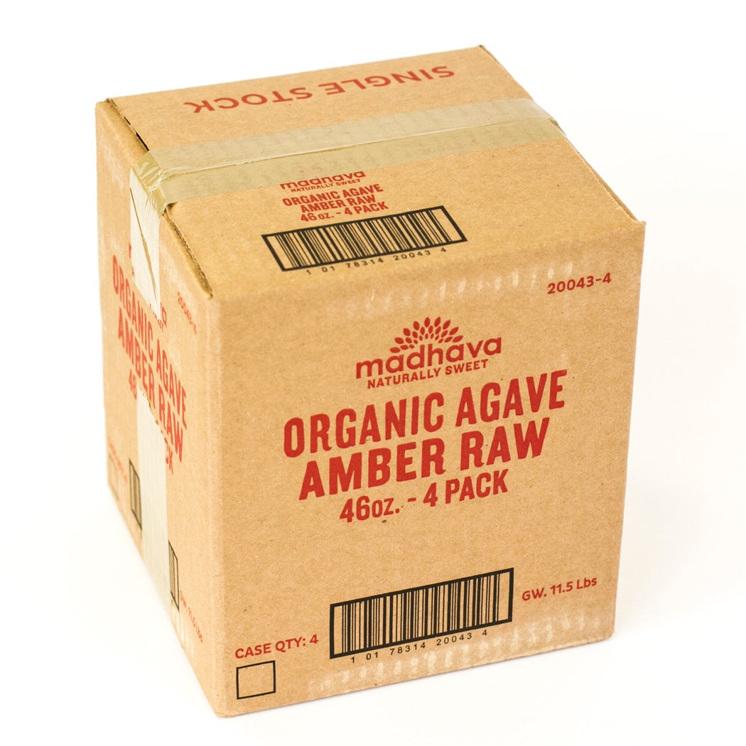 Agave, Blue, Amber, Raw,4 - 46 OUNCE