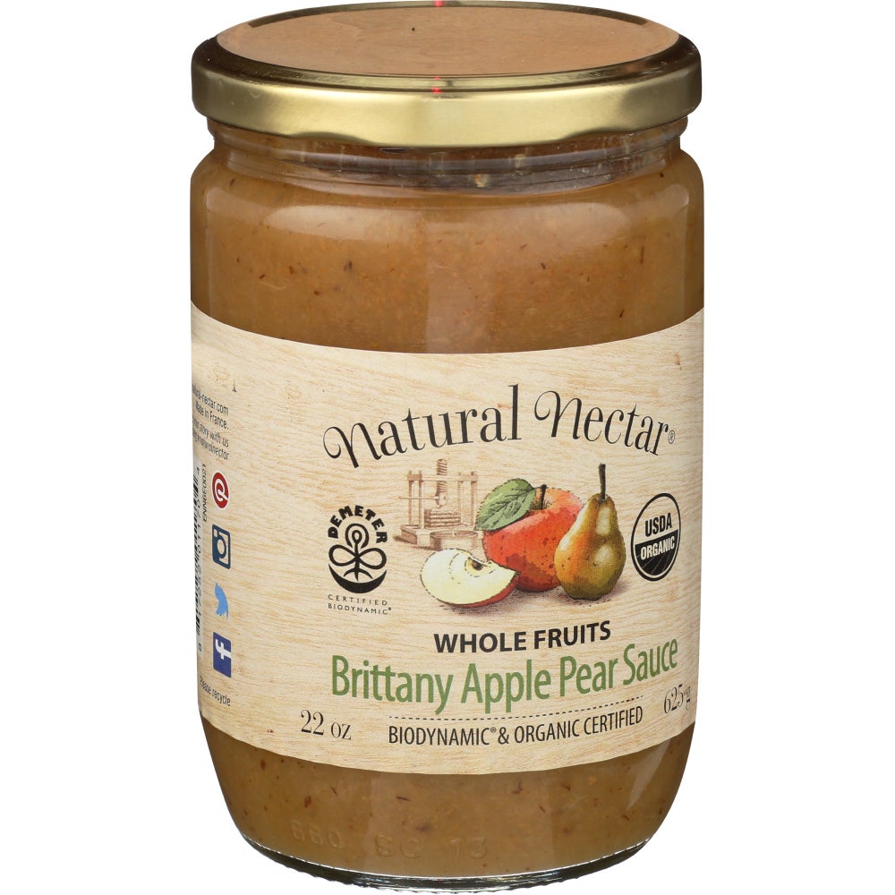Apple Sauce, Apple & Pear, Biodynamic,6 - 22 OUNCE