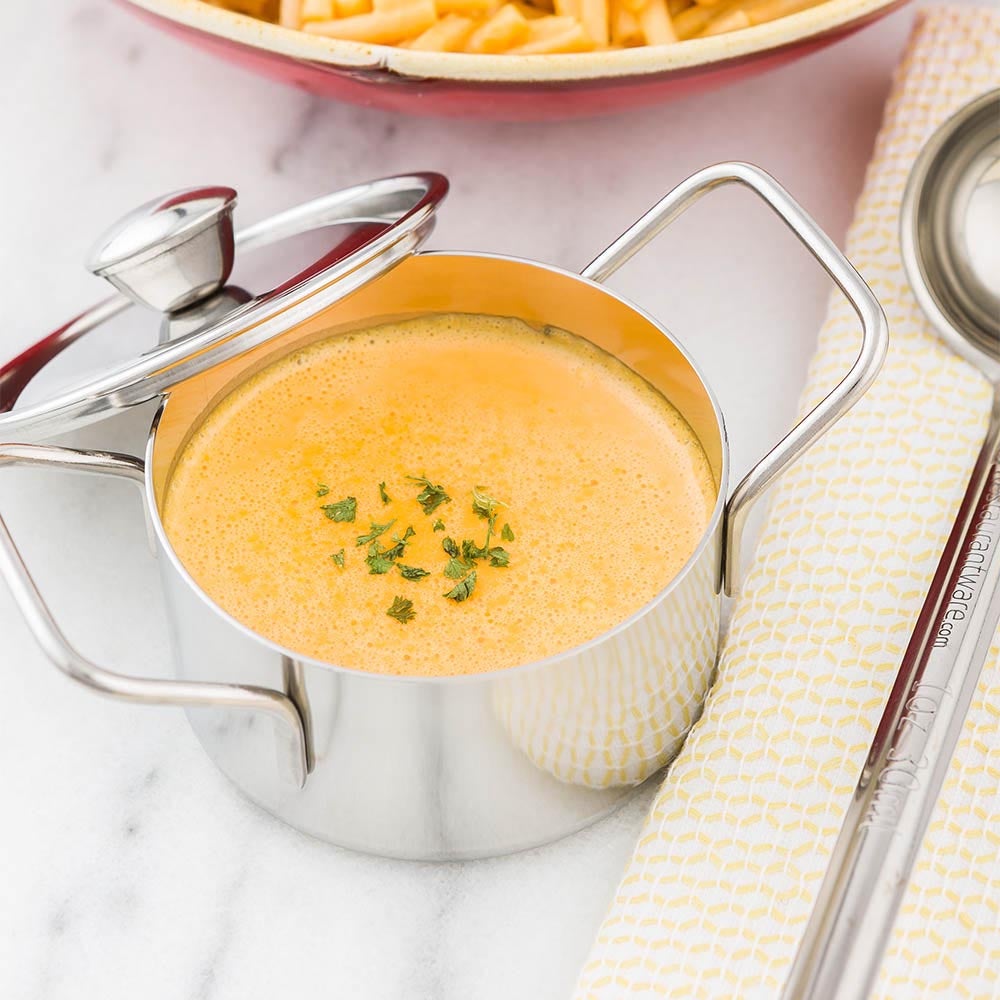 Pots, Casserole, 5.75 x 3 x 3.8 Inch, Individual, Stainless Steel with Copper Plating, with Lid,1 - 1 EACH