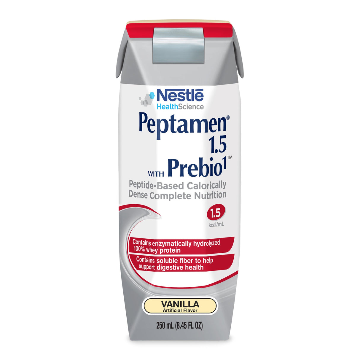 Supplements, Oral or Tube Feeding, Peptamen 1.5 with Prebio 1, Vanilla, Ready to Use, 8.45 Fluid Ounce,24 - 250 ML