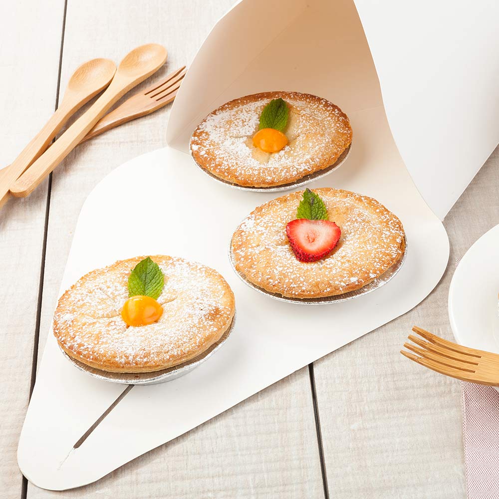 Boxes, Lunch & Cake, Medium 7.8 Inch, Paper, White, 7.8 Linear Inch,1 - 100 COUNT