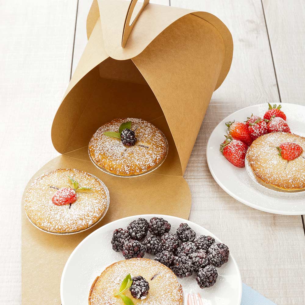 Boxes, Lunch & Cake, Medium 7.8 Inch, Paper, Kraft, 7.8 Linear Inch,1 - 100 COUNT