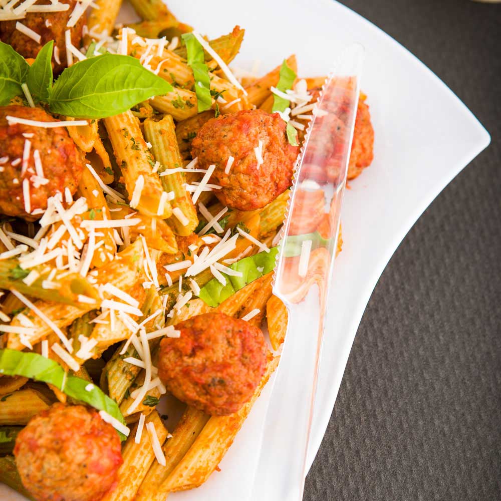 Knives, Moderna, Plastic, Clear, 7.3 Linear Inch,1 - 250 COUNT