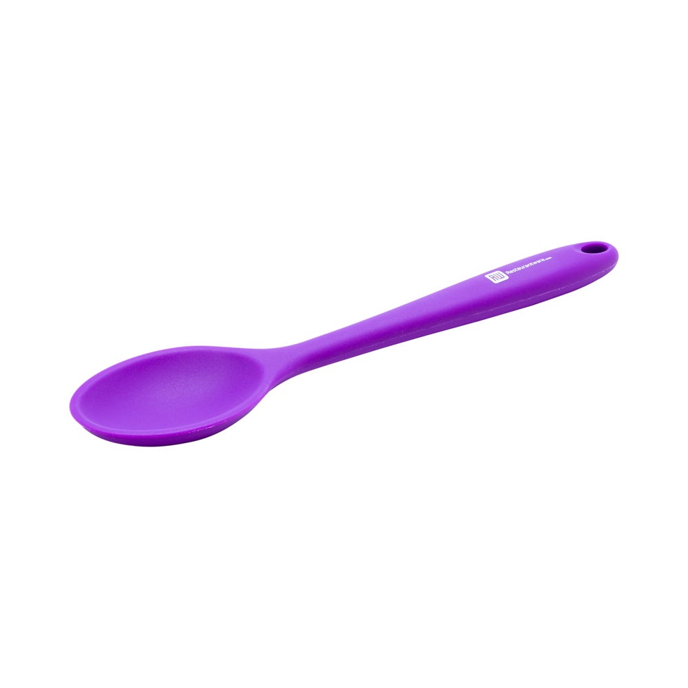 Spoon, Mixing, 10.5 x 2.25 x 0.75, Purple Silicone,1 - 1 EACH