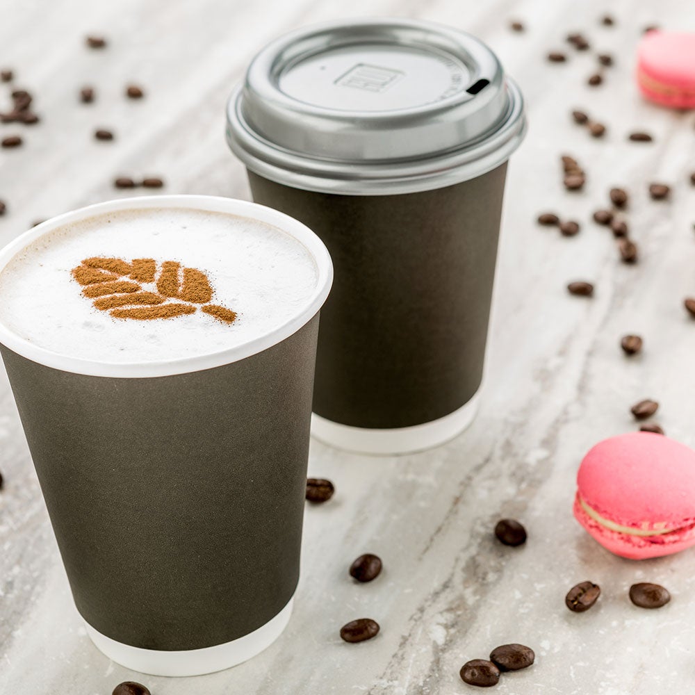 Cups, Hot, 12 Ounce, Paper, Black, Double Wall, 12 Ounce,1 - 500 COUNT