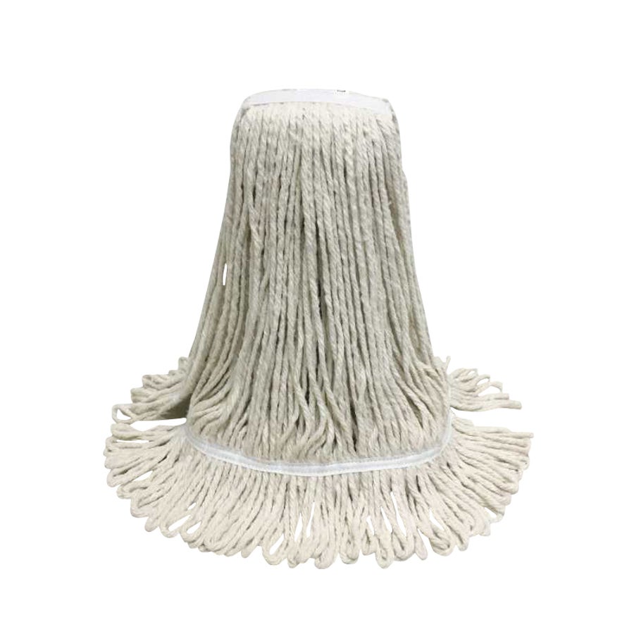 Mop Head, Poly-Cotton Blend Looped End, White, 24 Ounce,1 - 1 EACH
