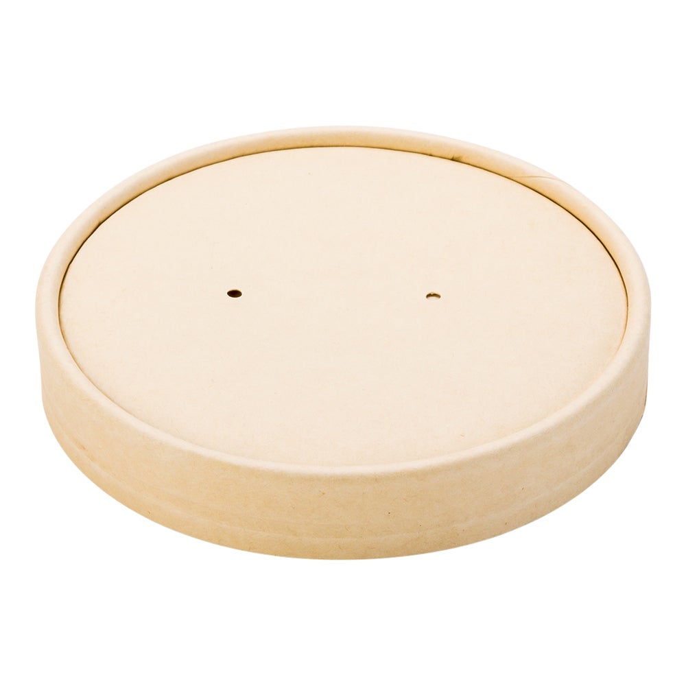 Lids, Paper, Bamboo, Round, for 16 Ounce Soup Container, 16 Ounce,1 - 200 COUNT
