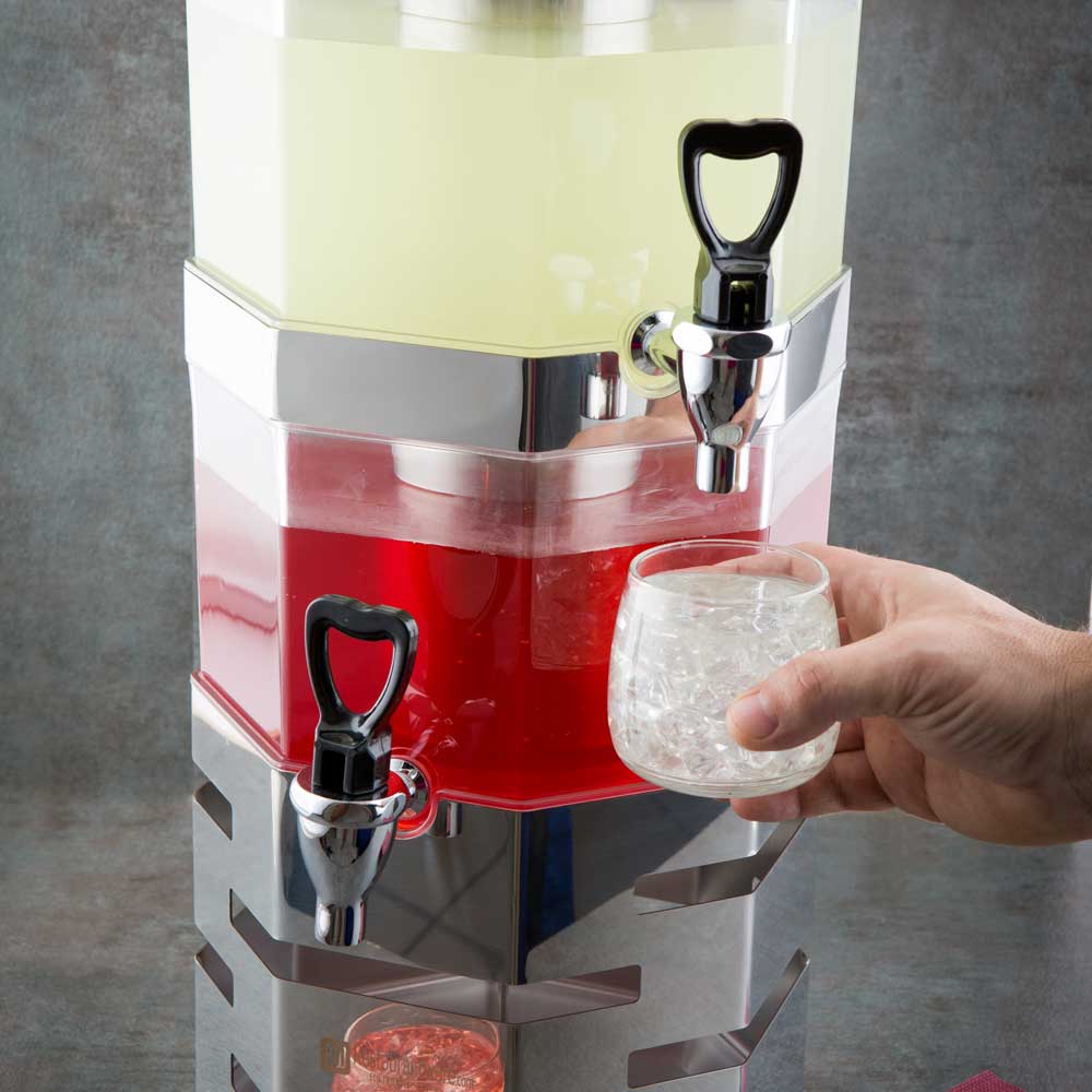 Dispenser, Juice, 5 Liter, Stackable, with Stainless Steel Body, 5 Liter,1 - 1 EACH