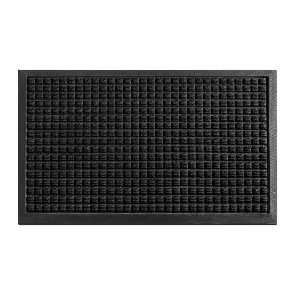 Floor Mat, Carpet, Comfy Feet, Black, 60 x 36 Inch, Waffle, Polypropylene,1 - 1 EACH