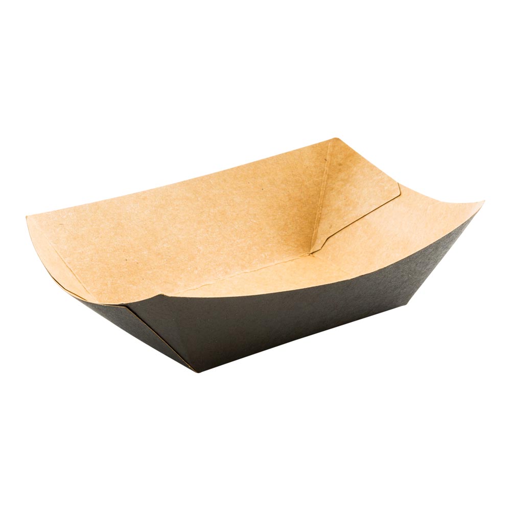 Trays, Food, 3.3 Inch, Paper, Black, 3.3 Linear Inch,1 - 400 COUNT